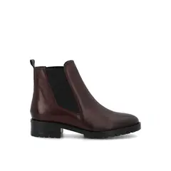HUSH PUPPIES - Botin Cuero Mujer Carmeli Burdeo