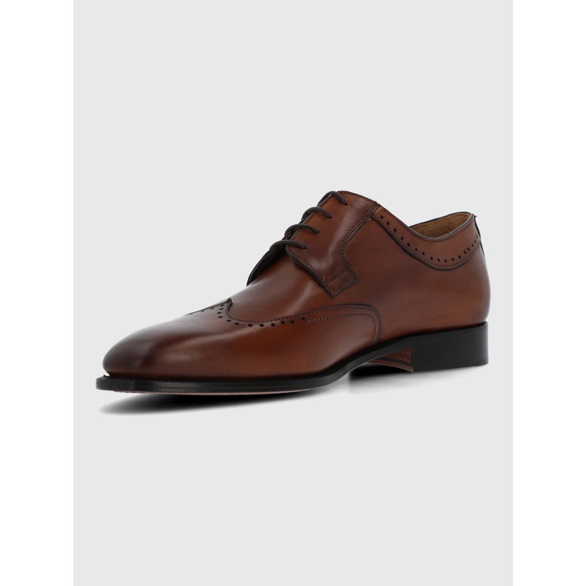 HUSH PUPPIES - Zapato Italiano Cuero Lorenz Café HUSH PUPPIES