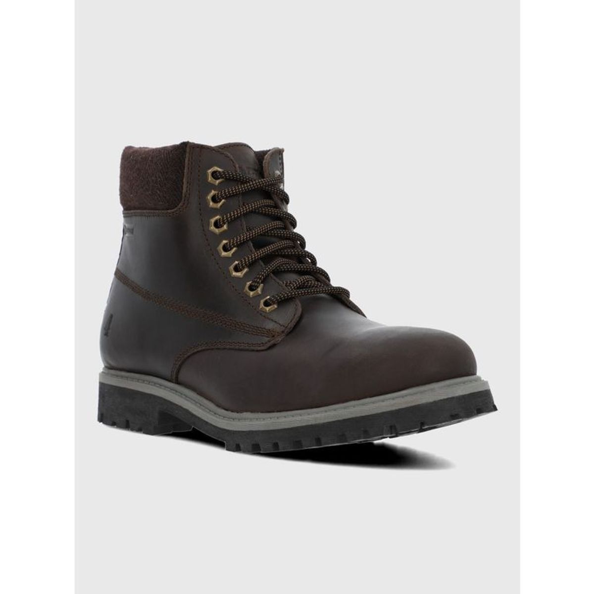 HUSH PUPPIES - Botin Cuero Hombre Negam Café HUSH PUPPIES