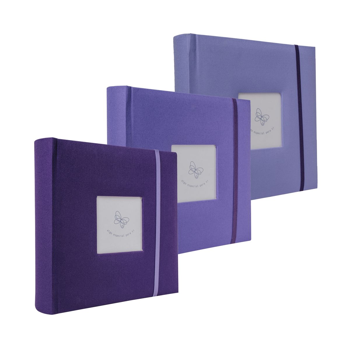 GENERICO - Set 3 Album de Fotos 200 Bolsillos 10x15 Color Lila