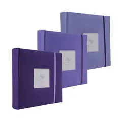 GENERICO - Set 3 Album de Fotos 200 Bolsillos 10x15 Color Lila