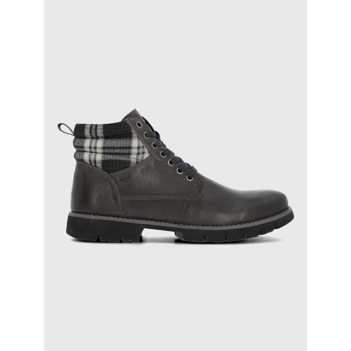 HUSH PUPPIES - Botin Cuero Hombre Rosco Gris HUSH PUPPIES