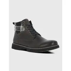 HUSH PUPPIES - Botin Cuero Hombre Rosco Gris