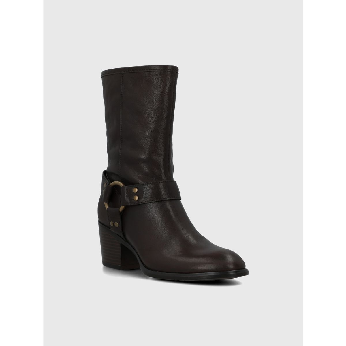 HUSH PUPPIES - Bota Cuero Mujer Mayda Café HUSH PUPPIES