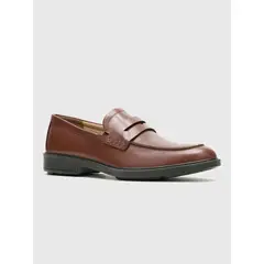 HUSH PUPPIES - Mocasin Cuero Hombre Banker Penny Café