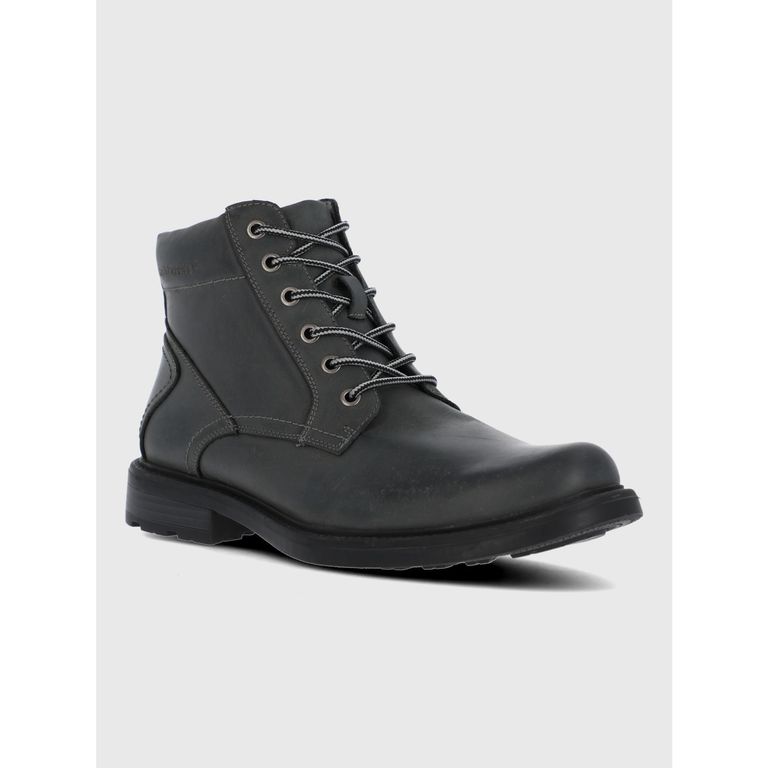 Botin Cuero Hombre Quero Gris