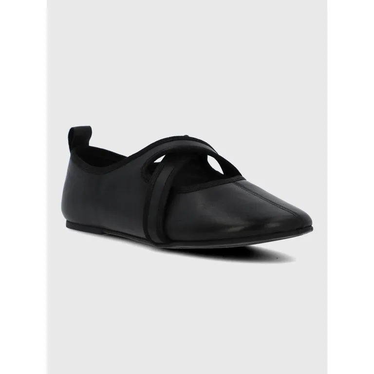 Ballerina Cuero Mujer Lales Negro
