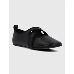 HUSH PUPPIES - Ballerina Cuero Mujer Lales Negro