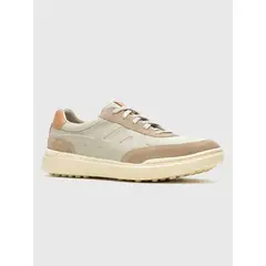 HUSH PUPPIES - Zapatilla Cuero Hombre Wes HP Beige