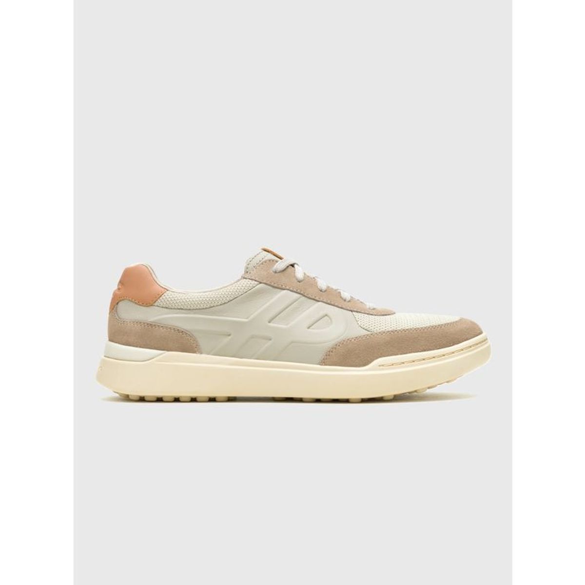 HUSH PUPPIES - Zapatilla Cuero Hombre Wes HP Beige HUSH PUPPIES