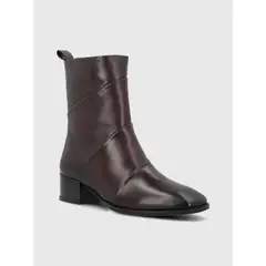 HUSH PUPPIES - Botin Cuero Mujer Ivvy II Burdeo