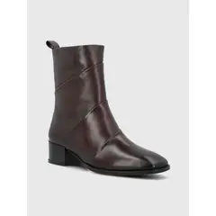 HUSH PUPPIES - Botin Cuero Mujer Ivvy II Burdeo