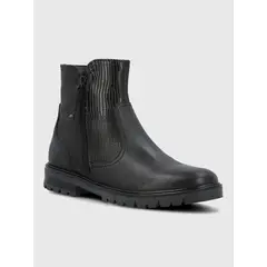 HUSH PUPPIES - Botin Cuero Mujer Briller Negro