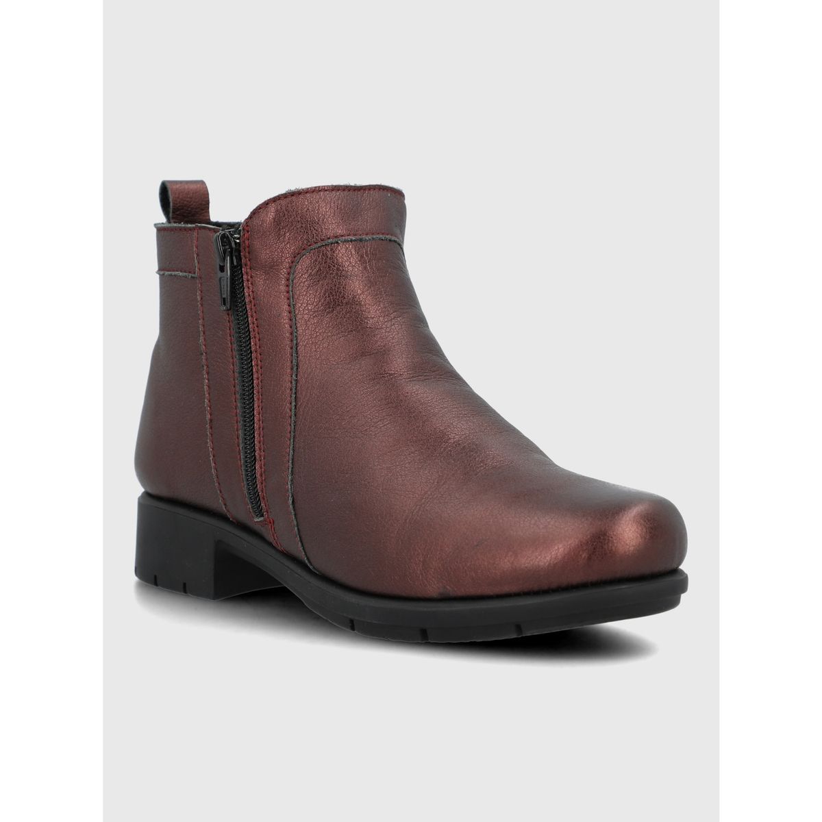 HUSH PUPPIES - Botin Cuero Mujer Patricia Rojo HUSH PUPPIES