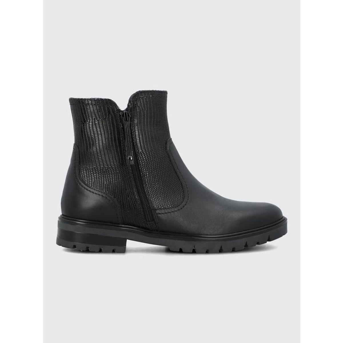 HUSH PUPPIES - Botin Cuero Mujer Briller Negro HUSH PUPPIES