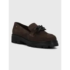 HUSH PUPPIES - Mocasin Cuero Mujer Lively Café