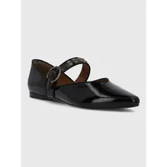 HUSH PUPPIES - Ballerina Cuero Mujer Alozia Negra
