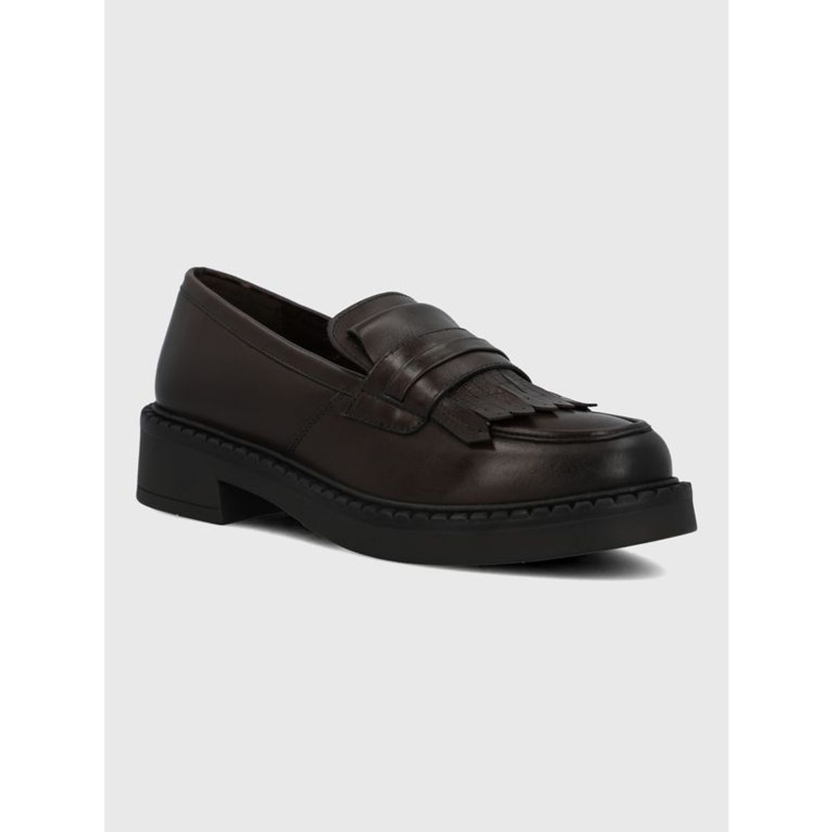 HUSH PUPPIES - Mocasin Cuero Mujer Flipy Café HUSH PUPPIES