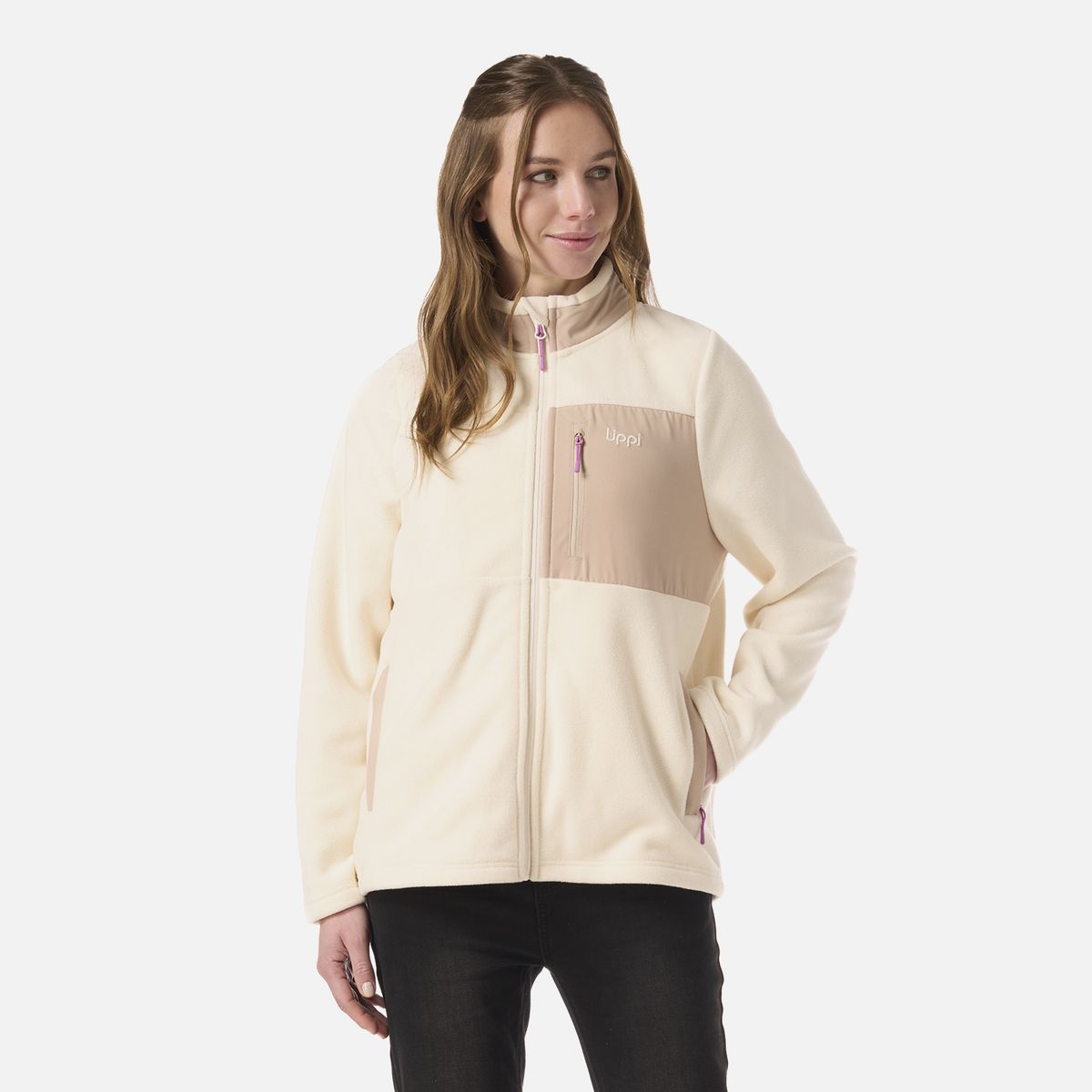 LIPPI - Polar Mujer Creekfront Therm-Pro Hoody Jacket Crudo Lippi