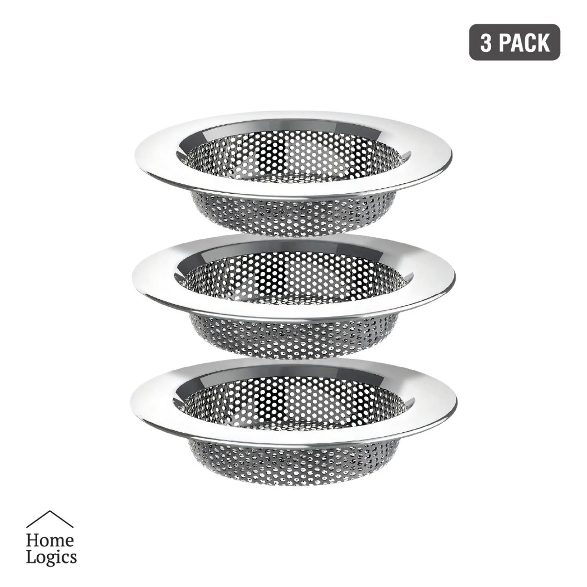 HOME LOGICS - Set 3 Filtros Rejillas Cocina Acero Inoxidable Home Logics Kiosclub
