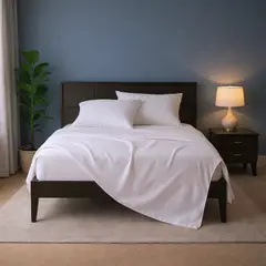 ARMONIA - Juego Sábanas Super King 800 Hilos Blanco Elegante