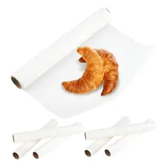 PASTELERIUS - 6 Rollo De Papel Mantequilla Papel Para Hornear Papel De 10m Rollo De Papel Papel Antiadherente