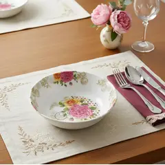 GENERICO - Set x12 Bowl de Melamina 15cm Diseño Floral Vintage