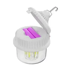 GENERICO - Lampara De Bombilla Recargable Portátil Con Panel Solar Blanco 100w