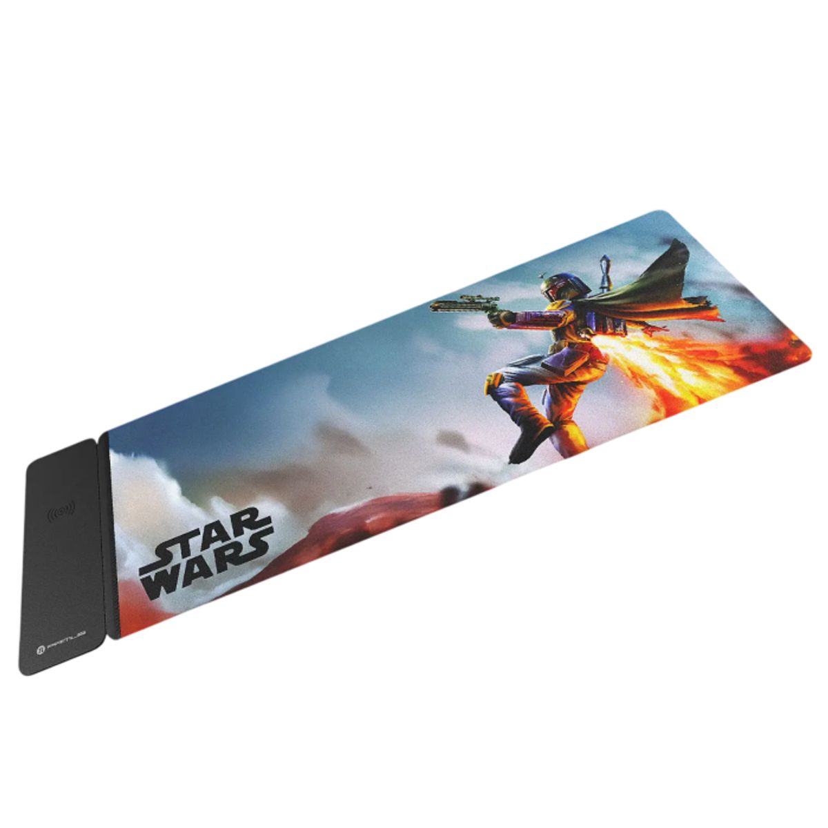 PRIMUS GAMING - Primus Gaming PMP-S17BF-XL Alfombrilla Gamer Star Wars XL 30×80 cm, con Carga Inalámbrica 15W, Mouse Pad Gaming Antideslizante, Base Magnética Desmontable