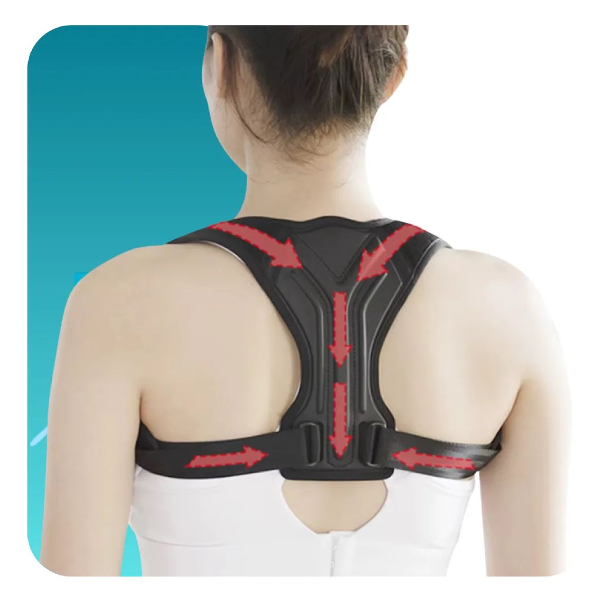GENERICO - Corrector De Postura Ajustable Premium Soporte Para Espalda