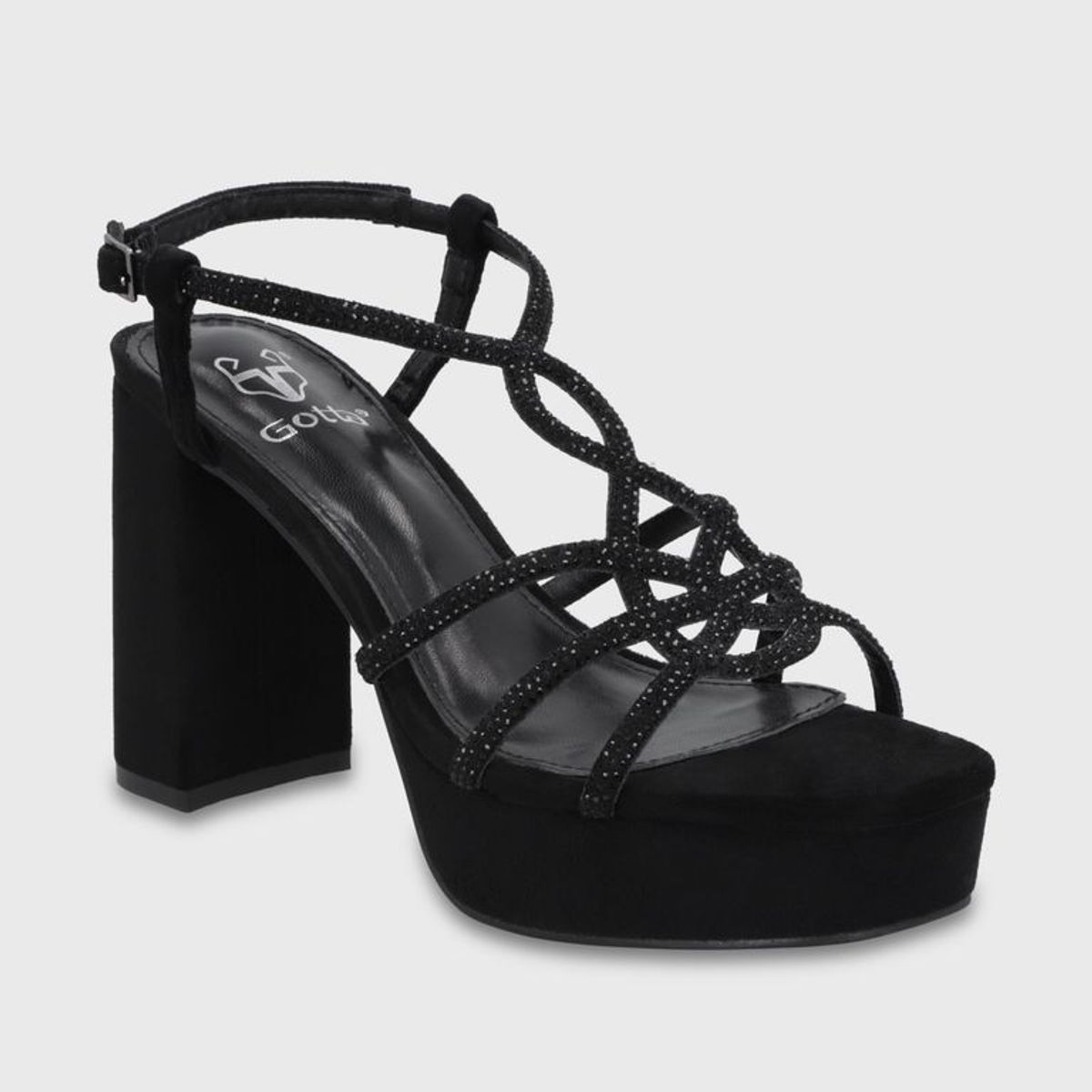 GOTTA - Sandalia Taco Negra Mujer 65911