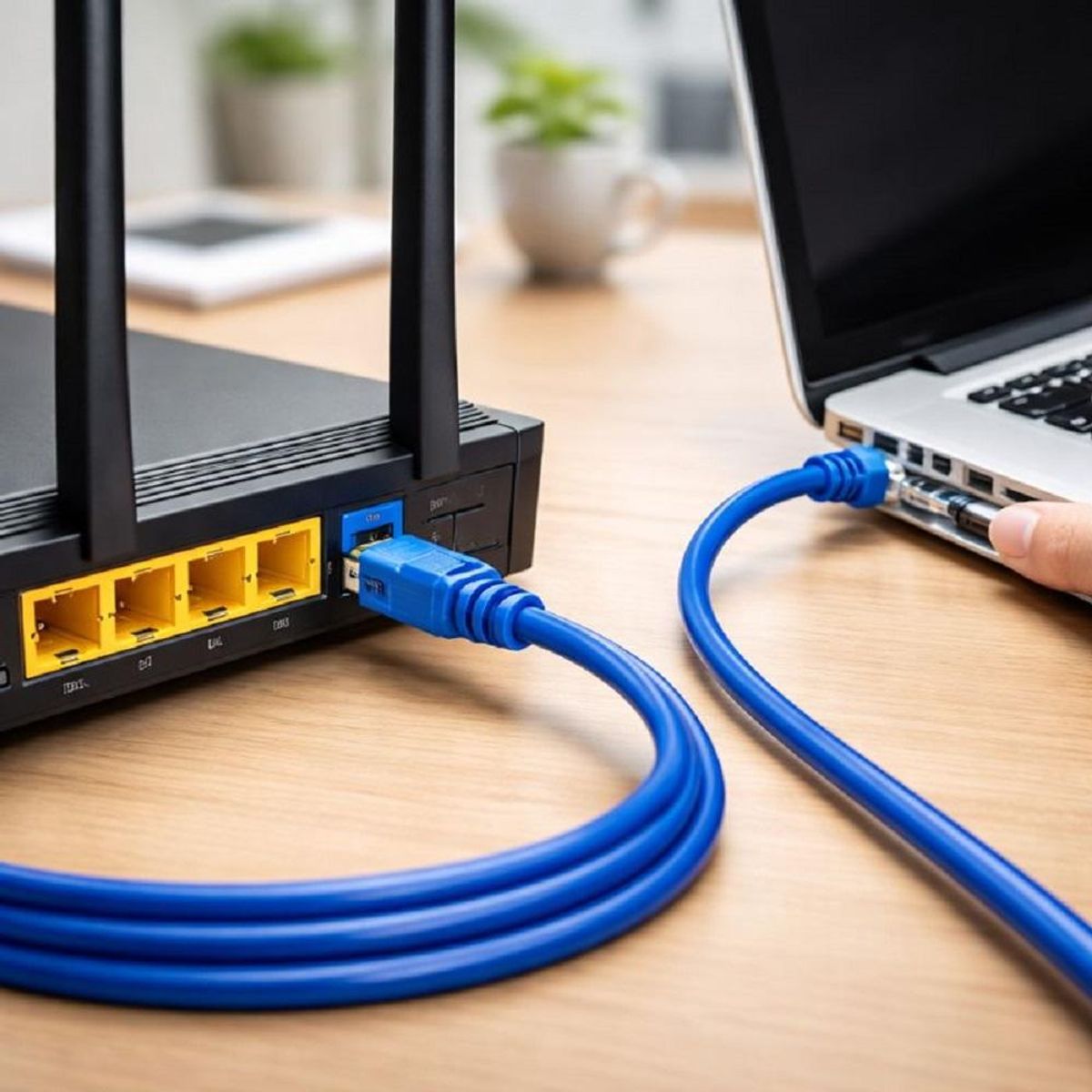 GENERICO - Cable Red RJ45 Cat5e 10 Mts Alta Velocidad Conexión INTERNET