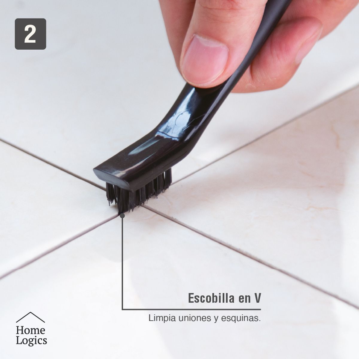 HOME LOGICS - Kit 4 Cepillos Limpieza Detallada Cocina Platos Home Logics Kiosclub
