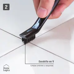 HOME LOGICS - Kit 4 Cepillos Limpieza Detallada Cocina Platos