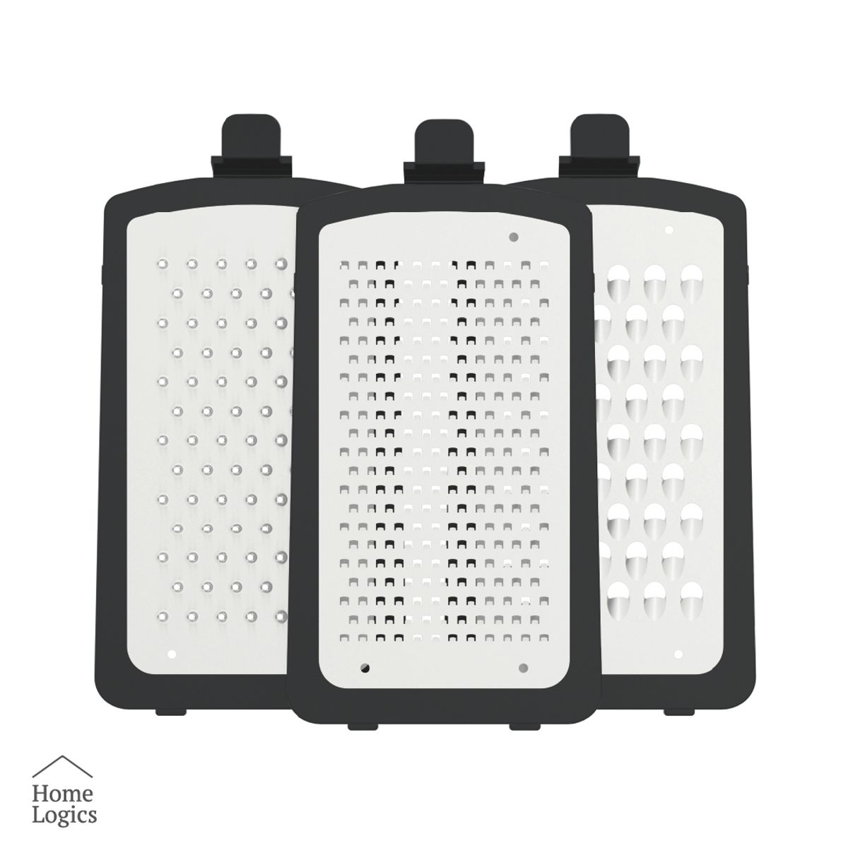 HOME LOGICS - Rallador 3 en 1 Acero Inox Cortador Contenedor Home Logics Kiosclub