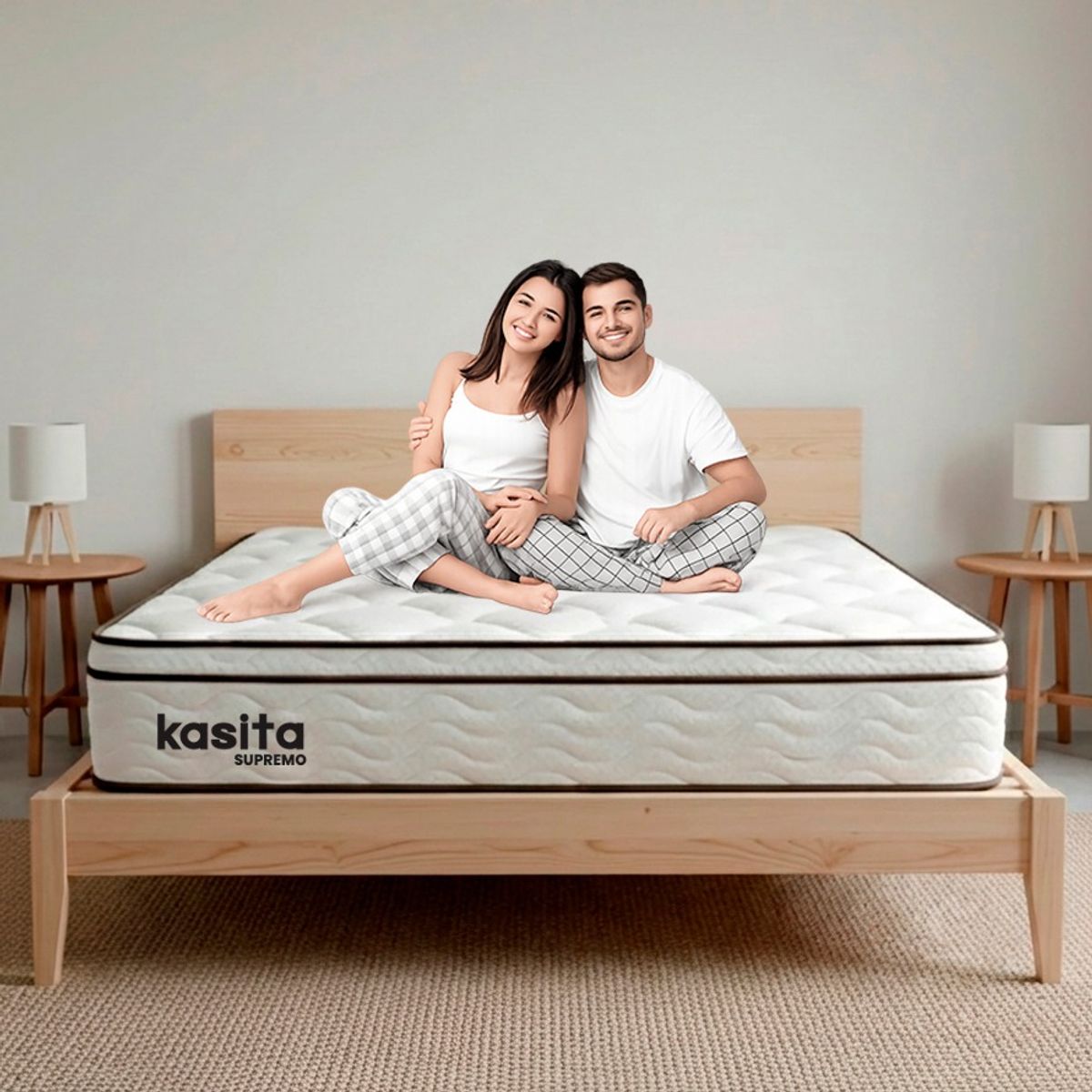 GENERICO - Colchon King Resortes 180x200x30 Kasita Premium Supremo