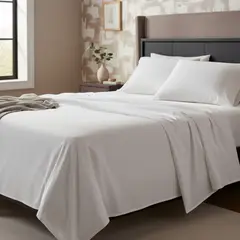 ARMONIA - Sábanas 800 Hilos Blanco Elegante Super King