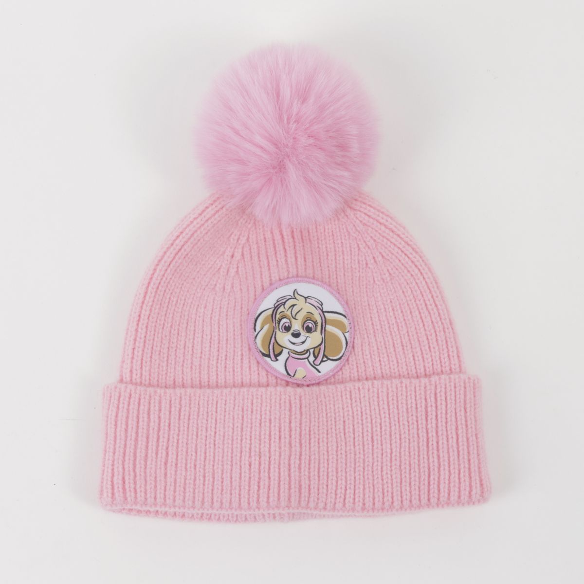 PAW PATROL - Gorro con Pompón Niña Skye Rosado Paw Patrol