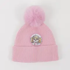 PAW PATROL - Gorro con Pompón Niña Skye Rosado