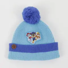 PAW PATROL - Gorro con Pompón Niño Chase Marshal & Rubble Azul