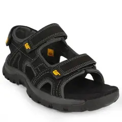 CAT - Sandalia Cuero Hombre Giles Negro