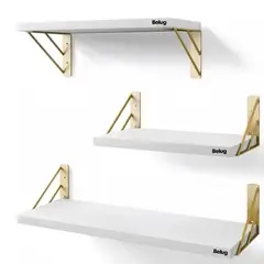 GENERICO - Repisas Flotantes Estante De Madera Multipropósito Para Baño