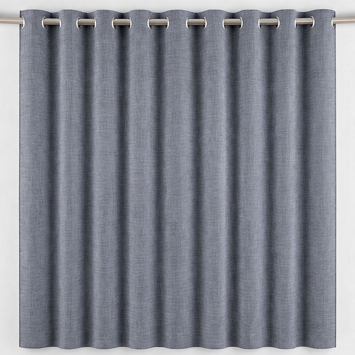 ARMONIA - Cortina Opaca Gris 2 Paños Forro Blanco Decorativa N°103