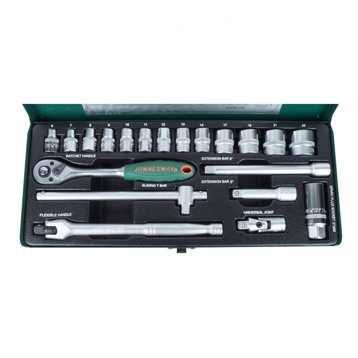 JONNESWAY - Juego de dados 3/8" 20 piezas s04h3120s