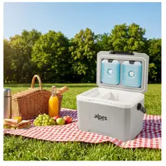 ALPES - Nevera Cooler Rigida 12 Litros Premium Con 2 Ice Pack