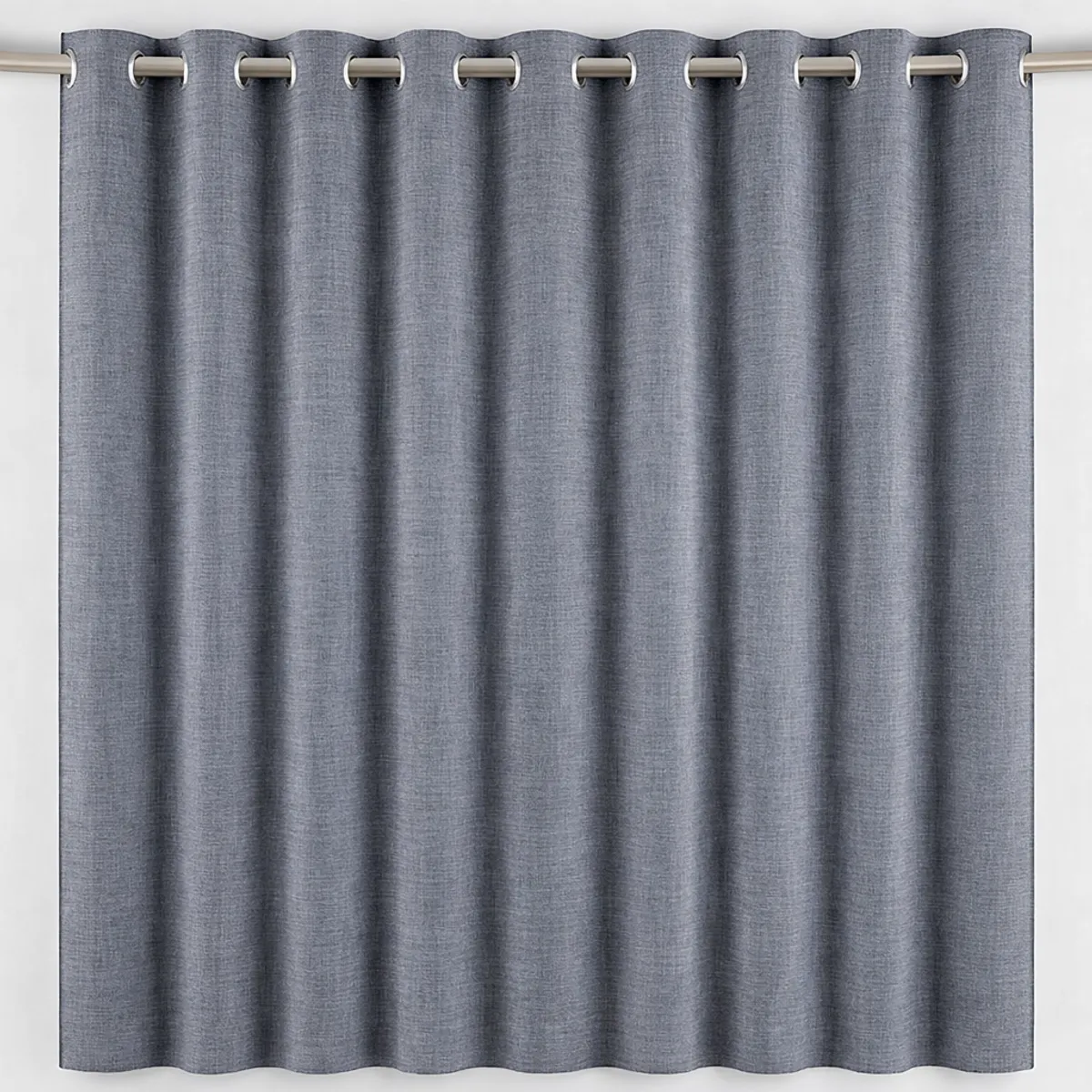 ARMONIA - Cortina Opaca Gris 2 Paños Forro Blanco Decorativa N°103