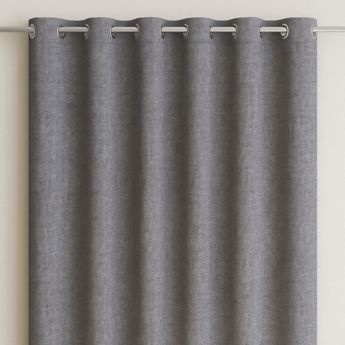 ARMONIA - Cortina Gris Blackout Forro Blanco Doble Paño N°108