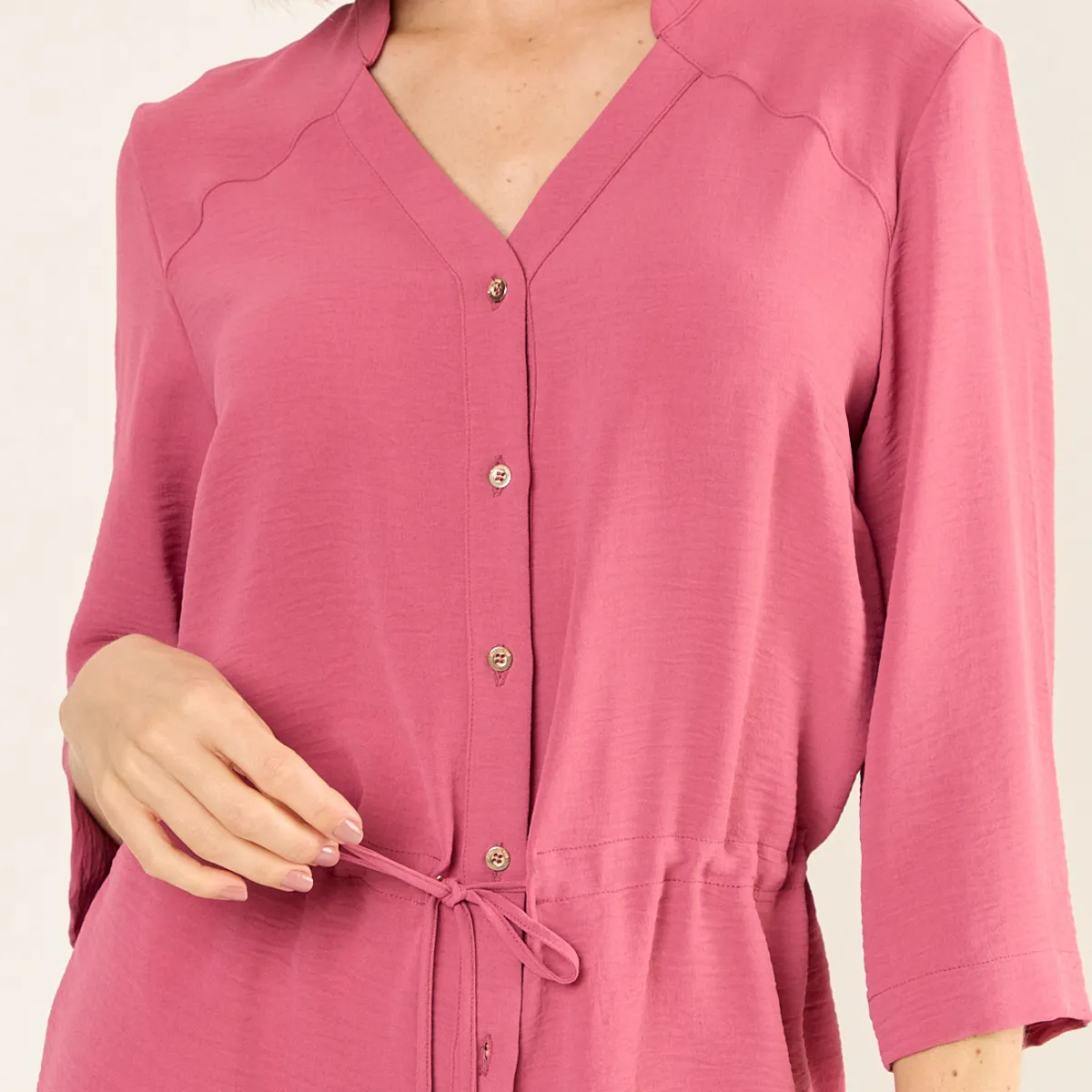 MA GRIFFE - Blusa Lazo Mujer Rosa Magriffe