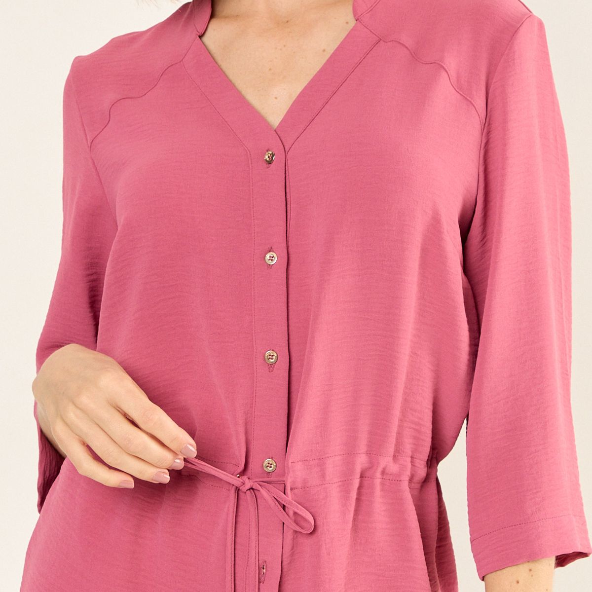 MA GRIFFE - Blusa Lazo Mujer Rosa Magriffe