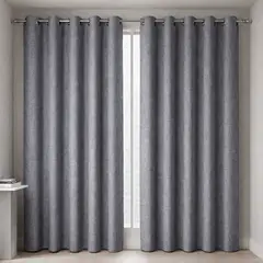 ARMONIA - Cortina Blackout Gris Oscuro con Forro Negro Doble Paño N°102